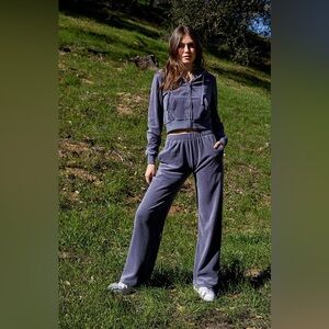 John Galt Velour Zip Hoodie and Sweatpants